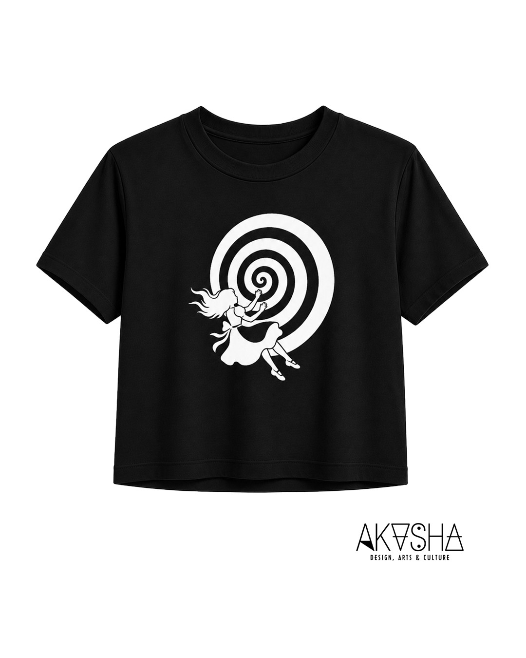 Alice in Wondertown |  Crop Top Black | AKASHA Designs